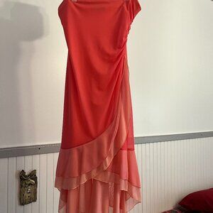 EUC Womens Byerwear coral colored tube top sz med